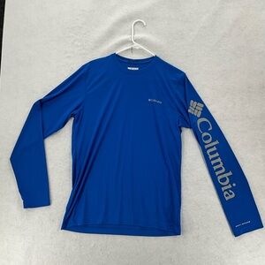 Columbia Sportswear Men's Fork Stream Long-Sleeve T-Shirt Blue Small